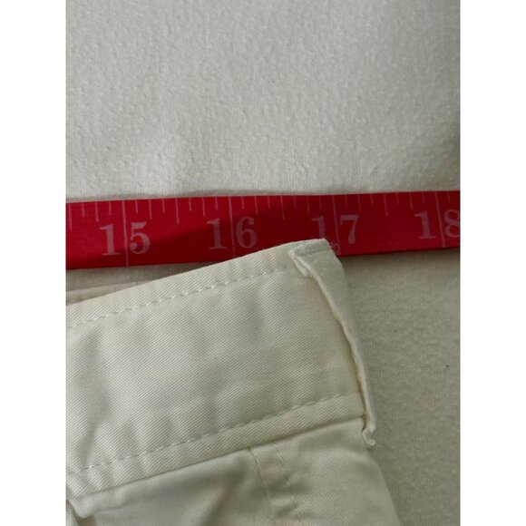OLD NAVY Women 12 Regular White Perfect BootCut Khaki Chino Pants Cotton Stretch - Picture 6 of 13